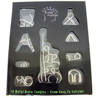 Metal puzzles (n-re 9 pcs) (30x25x2 cm)