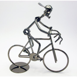 Техно-арт "Велосипедист" метал (20,5 х19х7 см)