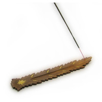 Stand for incense "Ski leaf" rosewood (25.5x4x0.3 cm)