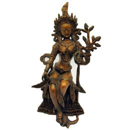 Тара бронза, що сидить на троні (10")