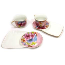 Porcelain set (170 ml)(2C3133) 2 cups + 2 saucers 