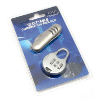 Combination lock with penknife