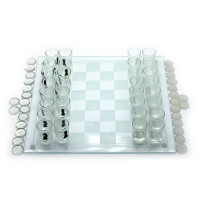 Игровой набор (Шахматы с рюмками,шашки,карты)(35х35х6,5 см)
