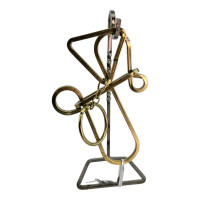 Головоломка «сними кольцо» из металлической проволоки (18 × 8 см)