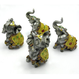 Colored elephant (9 cm) (4 pcs/pack)