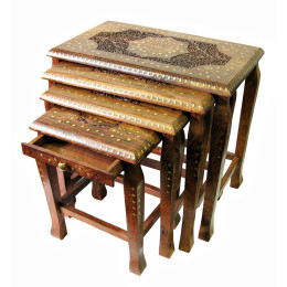 Tables rosewood (eg 4 pieces)