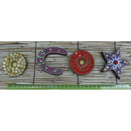 Stand for incense (colored with beads)