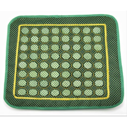 Massage mat with round jade inserts (42x42 cm)