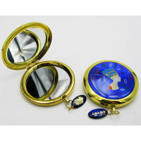 Cosmetic mirror in a gold case "Egyptian theme" (19279 F) (in box + case)
