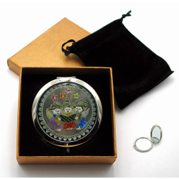 Cosmetic mirror "Uzor" (18528 S)(in box + case)