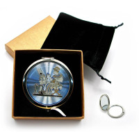 Vanity mirror "Egyptian theme" 20233 H (in box + case)