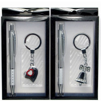 Pen with keychain set (17.5x9x2 cm)