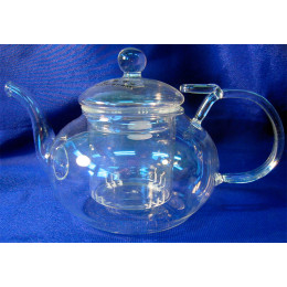 Чайник с ситом стекло