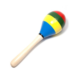 Maracas wooden "Rasta" (19 cm)