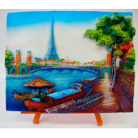 Картина на мольберте "Париж" ( 7*9CM )