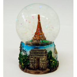 Шар со снегом "Париж" (7 см)