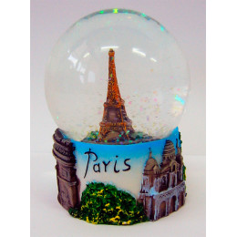 Шар со снегом "Париж" (9 см)