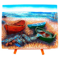 Painting on the easel 