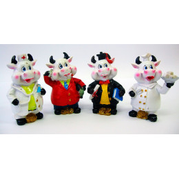 Cows "Professions" (4pcs/pack)(11x4x4 cm)