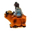 Корова с девушкой копилка (12х11х4 см)