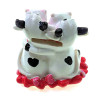 Коровы на сердце копилка (9х9х7 см) B