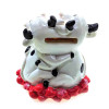 Cows on the heart piggy bank (9x9x7 cm) C
