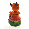 Cow on flowers piggy bank (13x7x7 cm)A