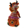 Cow on flowers piggy bank (13x7x7 cm)B