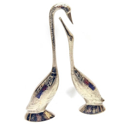 Swans a pair of bronze chrome-plated (18,5х5х3 cm)