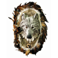 Голова Вовка (40х31х16 см)