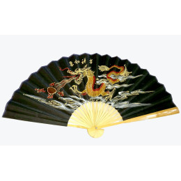 Віяло настінний бамбук + тканина (50см) X