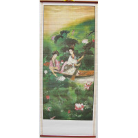 Paper panel "Girls in a boat"