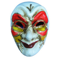 Mask carnival Venetian papier-mâché (24.5cm)