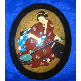 Painting "Chinese Woman"(Oval)