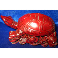 Turtle stone chips brown (12.5x8.5x6 cm)