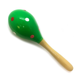 Colored wood maracas (19x6x6 cm) F
