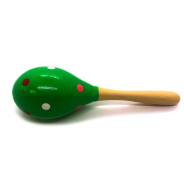Colored wood maracas (19x6x6 cm) F