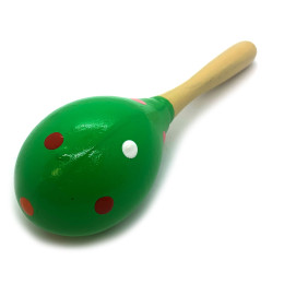 Colored wood maracas (19x6x6 cm) F