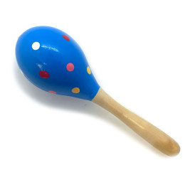 Colored wood maracas (19x6x6 cm) J