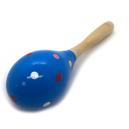 Colored wood maracas (19x6x6 cm) J