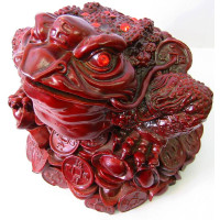 Жаба на монетах кам'яна крихта коричнева