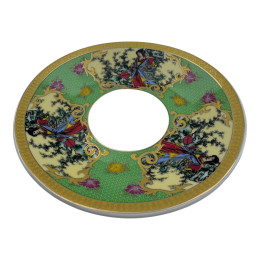 Porcelain cup and saucer (210 ml) (ACS129-3) "Oriental Grace" (h-6 cm, d-cup - 9 cm, d-saucer - 14 cm)