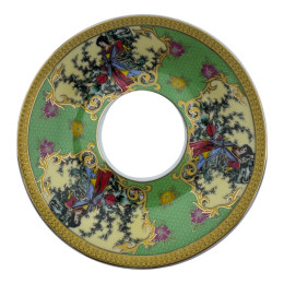 Porcelain cup and saucer (210 ml) (ACS129-3) "Oriental Grace" (h-6 cm, d-cup - 9 cm, d-saucer - 14 cm)