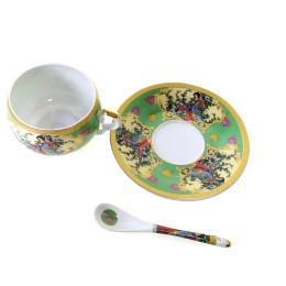 Cup + saucer porcelain (210 ml) (ACS129-3) 