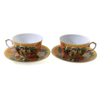 Porcelain set (2JBS86-1) 2 cups +2 saucers 