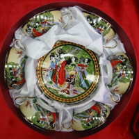 сервиз кругл.6SBS79 зелен.кит.с