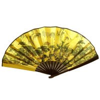 Віяло бамбуковий з шовком 