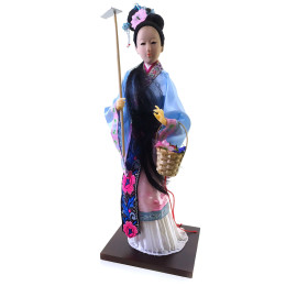 Лялька Китаянка порцелянова (33,5 х13, 5х13, 5 см) K