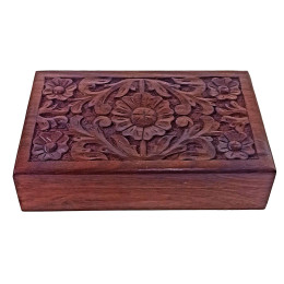Box carved rosewood (25.5x15x5.7 cm)