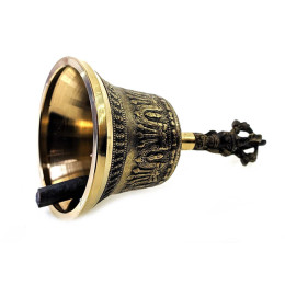 Bronze chakra bell (No3)(d-9,h-15,5 cm) (Nepal)